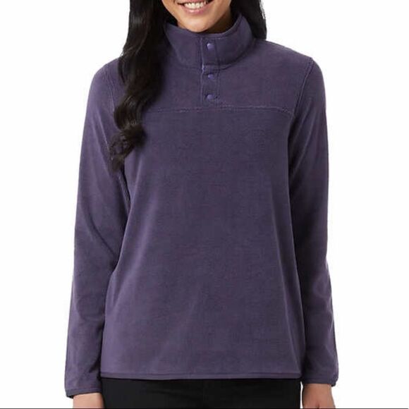 32 Degrees Ladies' Snap Arctic Fleece - Picture 1 of 9